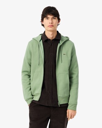 Hoodie aus Fleece mit Rei&szlig;verschluss