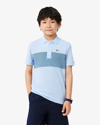 Polohemd aus Petit Piqu&eacute; mit Kontrastband