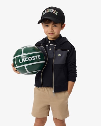 Hoodie mit Rei&szlig;verschluss und Colorblock-Design