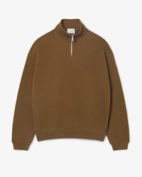 Sweatshirt aus schwerem Fleece mit Rei&szlig;verschluss und hohem Kragen