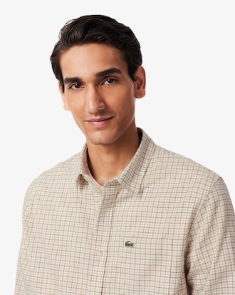 Regular Fit-Hemd aus kariertem Flanell