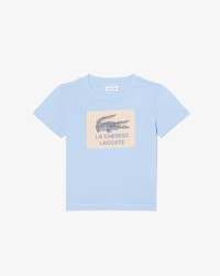 T-Shirt aus Baumwolle mit Badge-Akzent