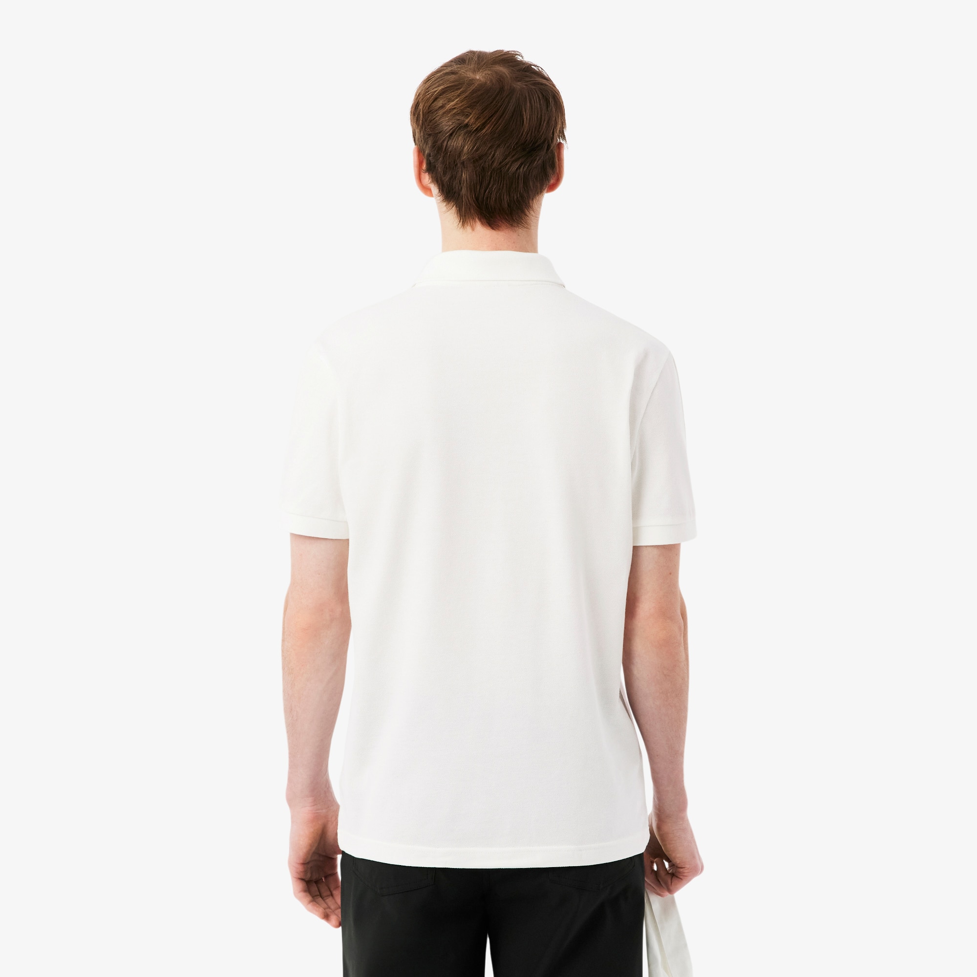 Thumbnail - Lacoste Regular Fit-Polohemd mit Logostreifen - Weiß Size 6 - XL