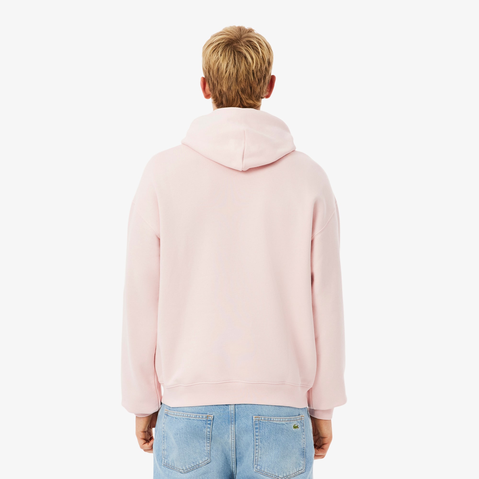 Thumbnail - Lacoste Hoodie aus Fleece mit Print - Hellrosa Size S