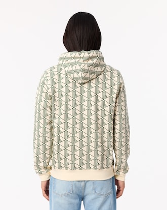 Fleece-Hoodie mit Monogramm