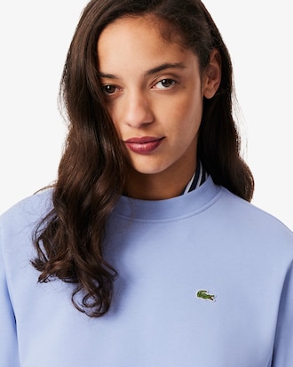 Relaxed Fit-Sweatshirt aus Fleece mit Rundhalsausschnitt