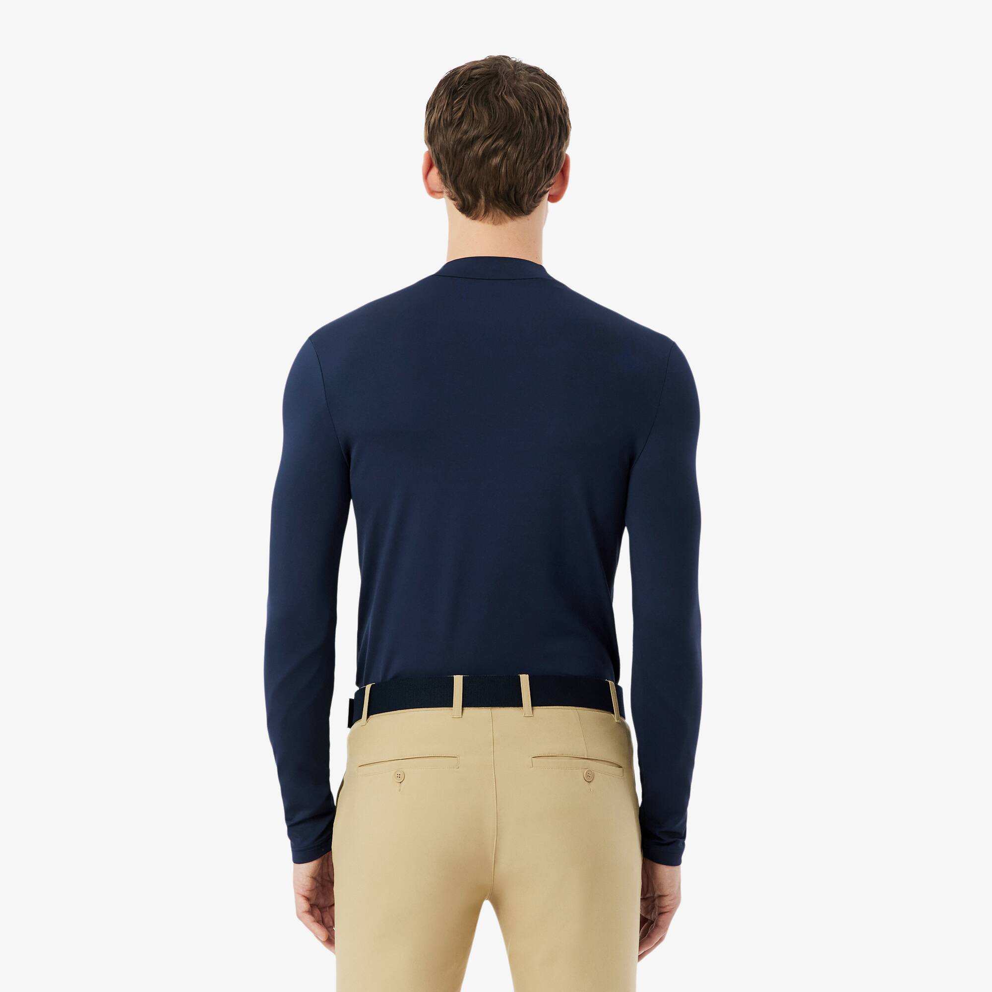 Thumbnail - Lacoste Golf-T-Shirt mit Ultra Dry-Technologie und enger Passform - Navy Blau Size L