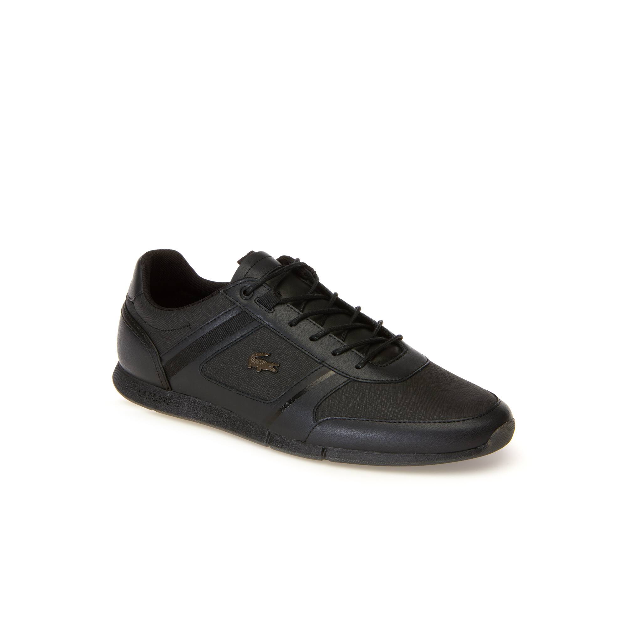 Lacoste schuhe herren schwarz leder clearance