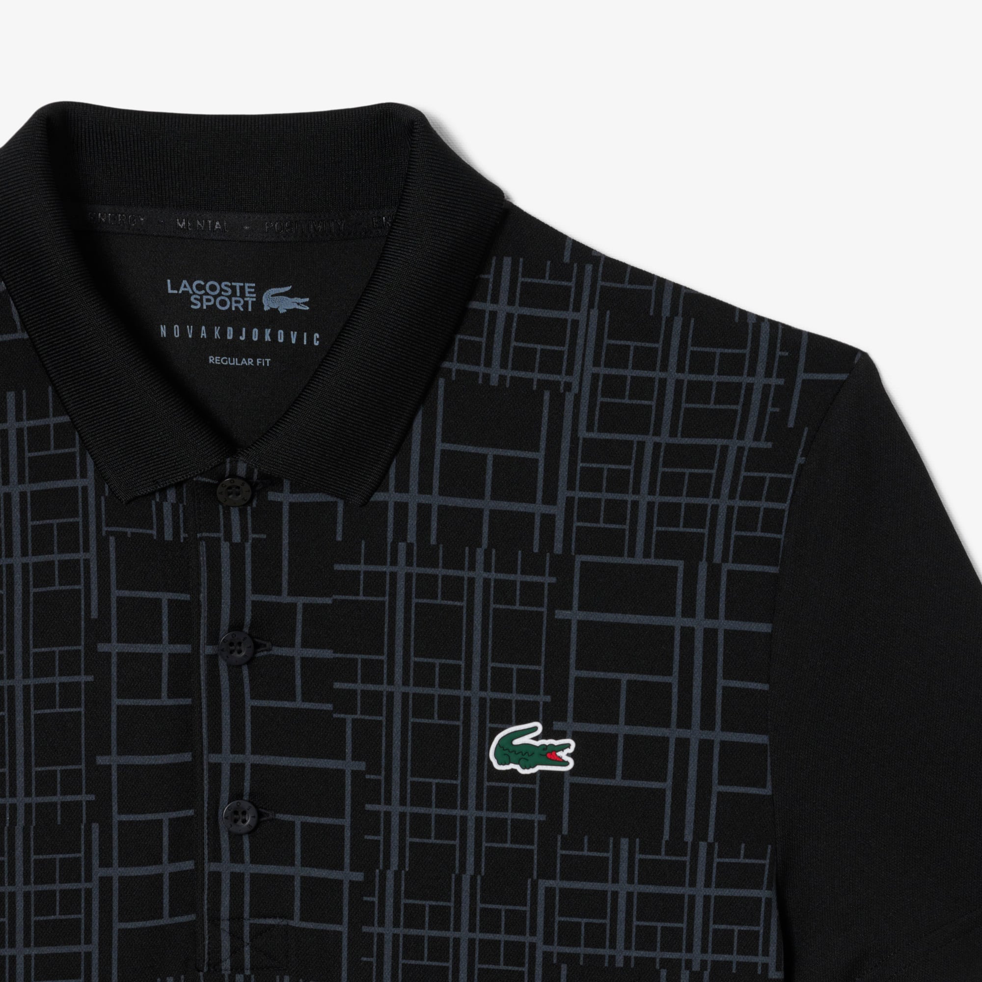 Thumbnail - Lacoste Polohemd Lacoste Tennis x Novak Djokovic - Schwarz Size L