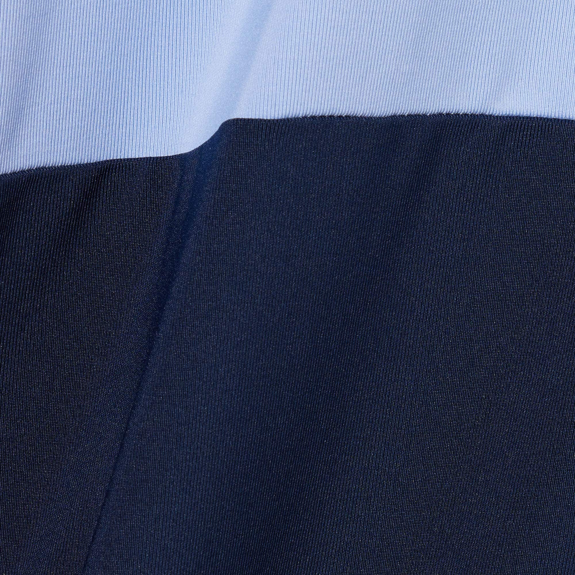 Thumbnail - Lacoste Golf-Polohemd mit Colorblock-Design, Regular Fit - Navy Blau / Blau / Weiß Size L
