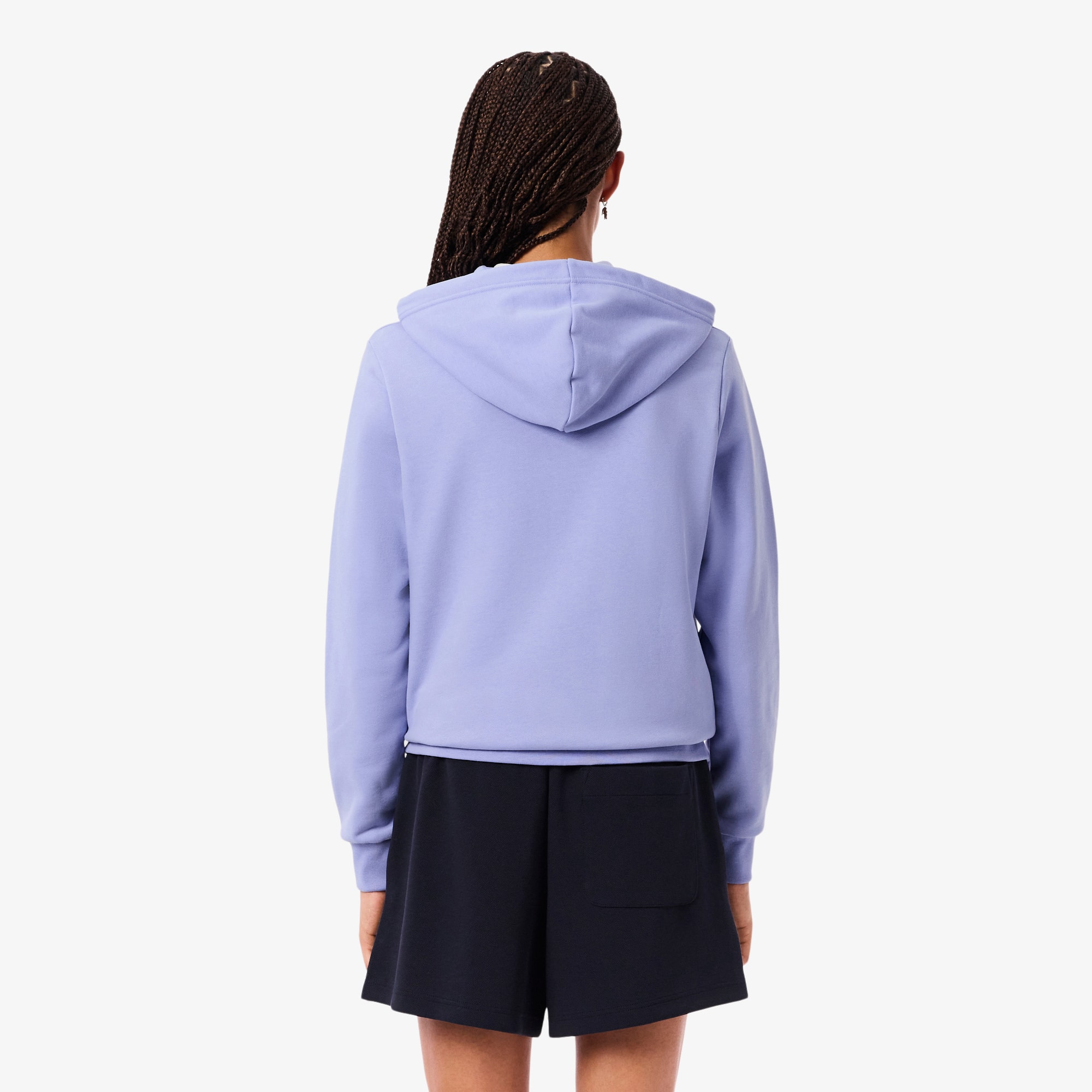 Thumbnail - Lacoste Fleece-Hoodie mit Reißverschluss - Lila Size 34