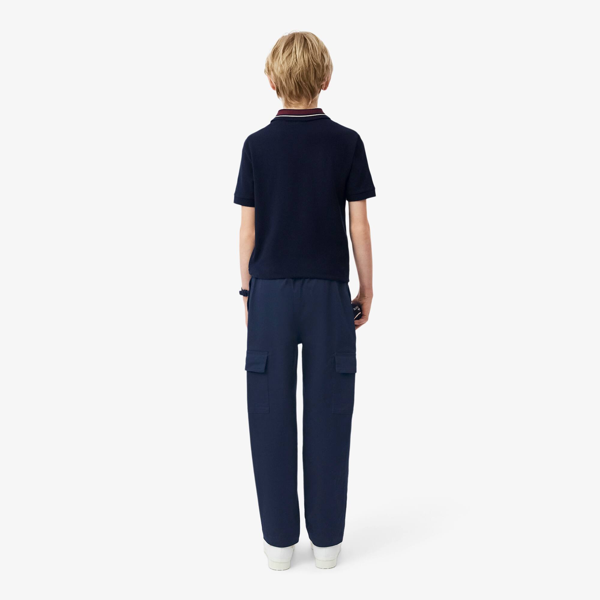 Thumbnail - Lacoste Cargohose aus Baumwoll-Twill - Navy Blau Size 10 - 12A