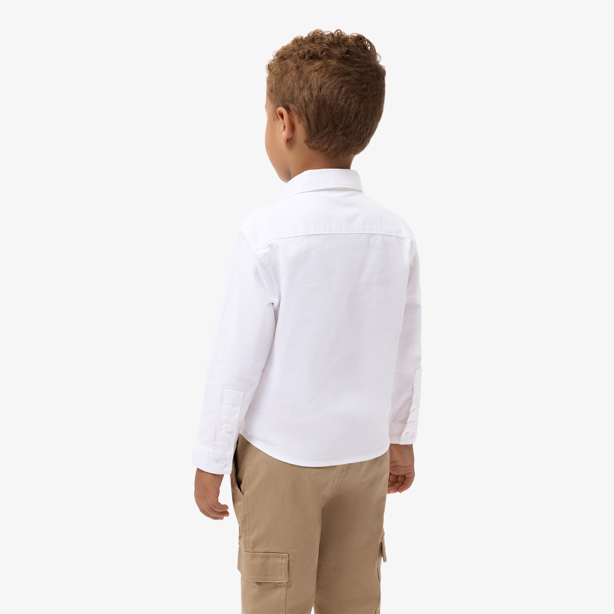 Thumbnail - Lacoste Hemd aus Baumwoll-Oxford mit Brusttasche - Weiß Size 7 - 7A