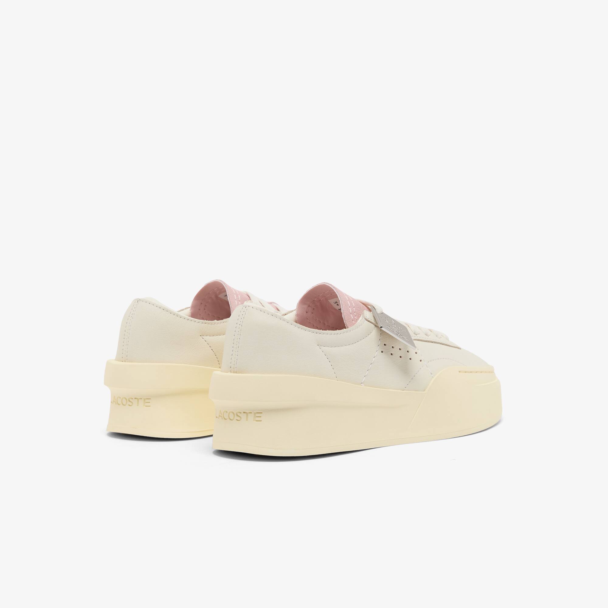 Thumbnail - Lacoste Damen-Sneakers Aura Club - OFF WHT/LT YLW Size 37.5