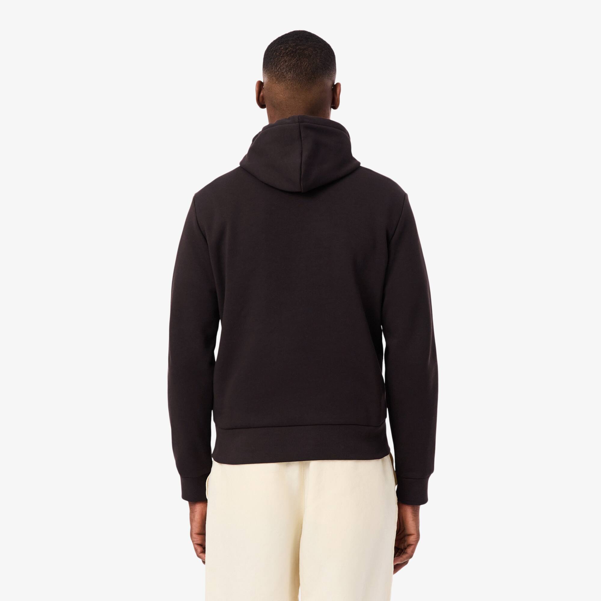 Thumbnail - Lacoste Fleece-Hoodie - Braun Size M