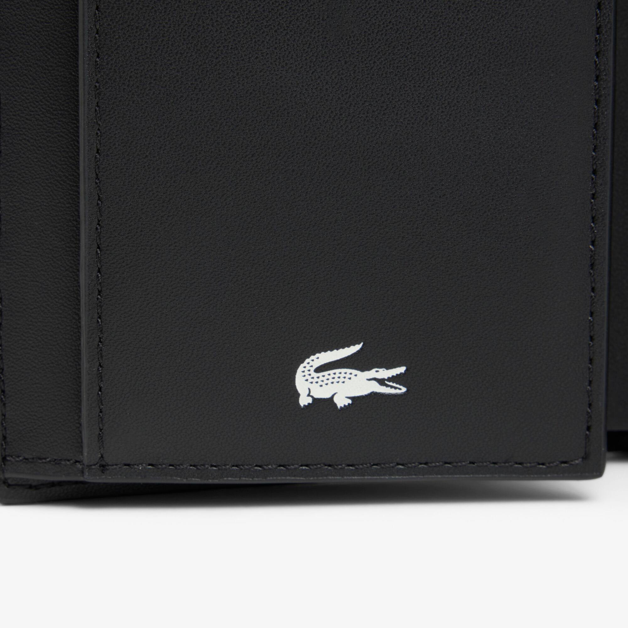 Thumbnail - Lacoste Vertikale Brieftasche Ossian aus Leder - BLACK Size One Size