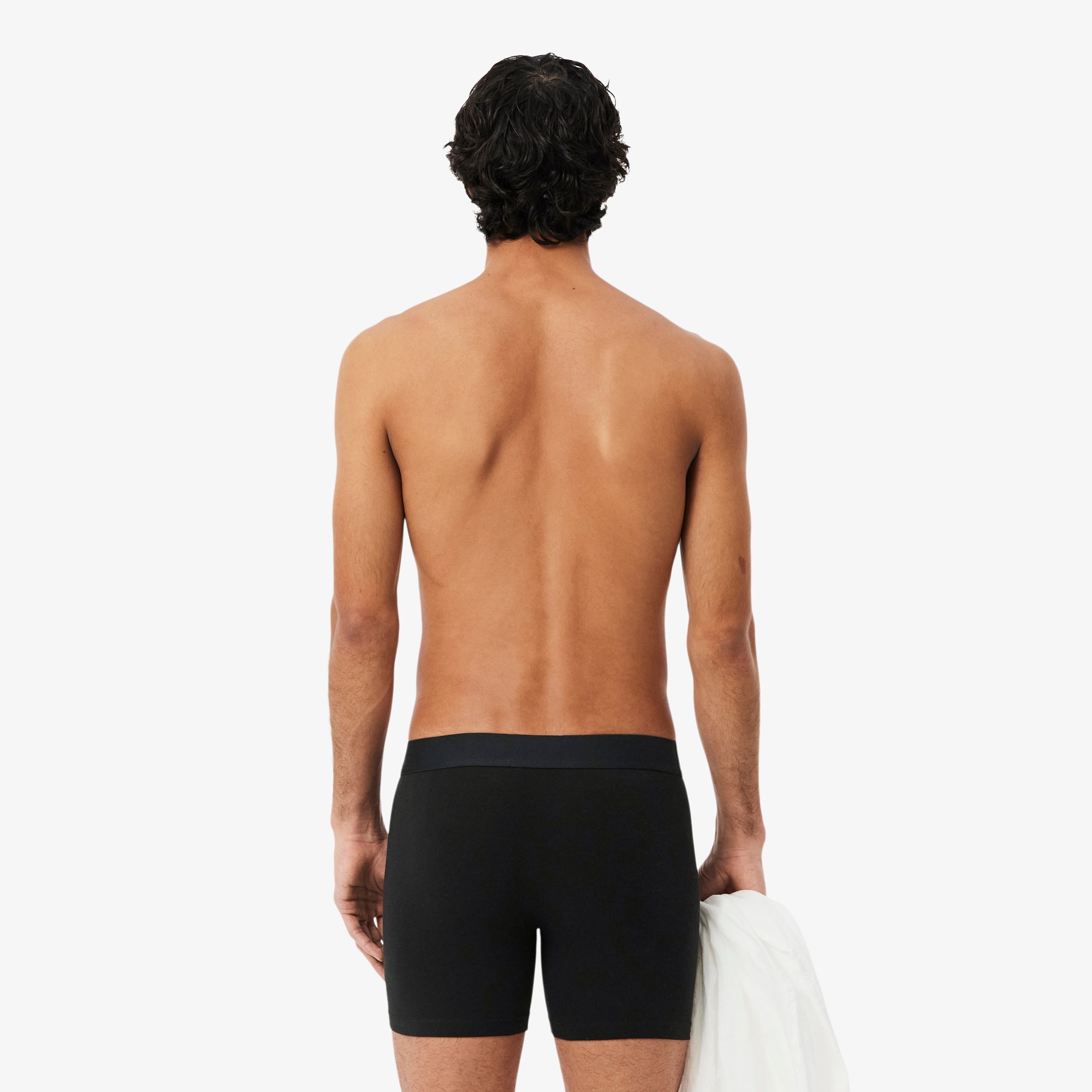 Thumbnail - Lacoste 3er-Pack Boxershorts aus Stretch-Jersey - Schwarz Size M