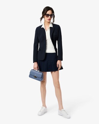 Slim Fit-Polohemd L.12.D aus Pointelle-Spitze