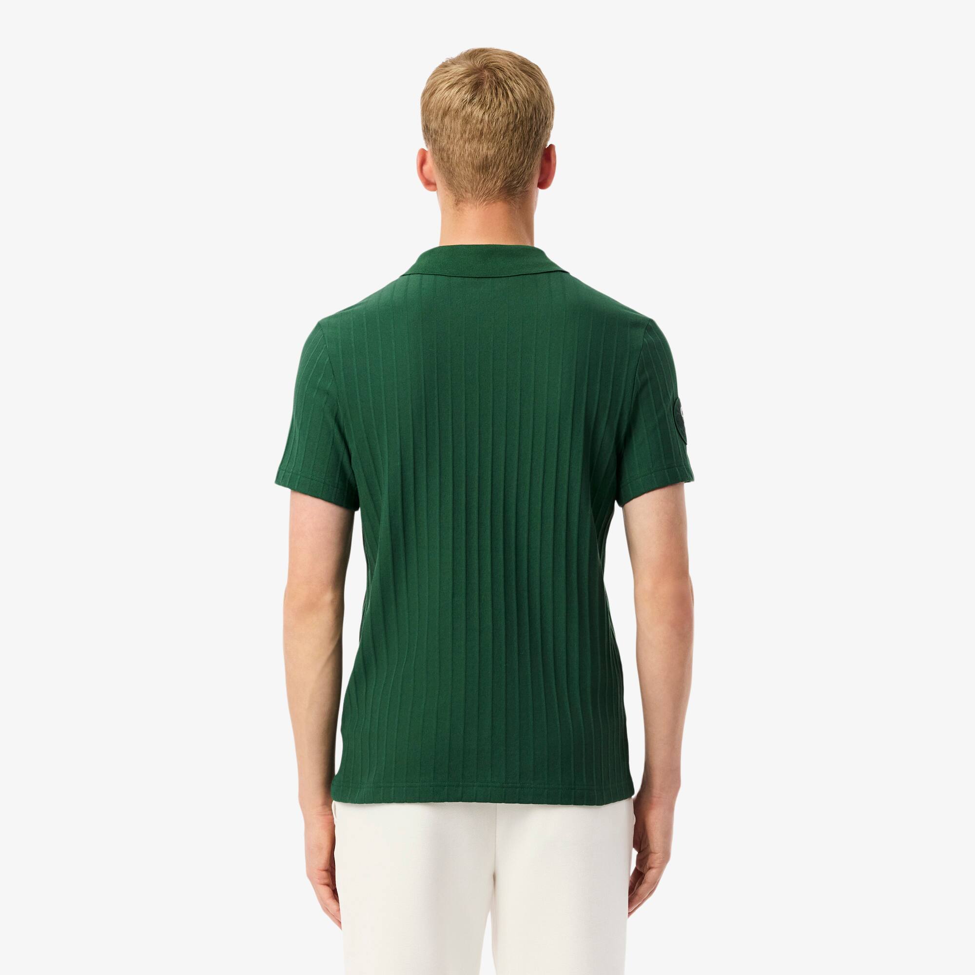 Thumbnail - Lacoste Polohemd Heritage mit Badge und Ultra Dry-Technologie - Grün / Navy Blau Size 6 - XL