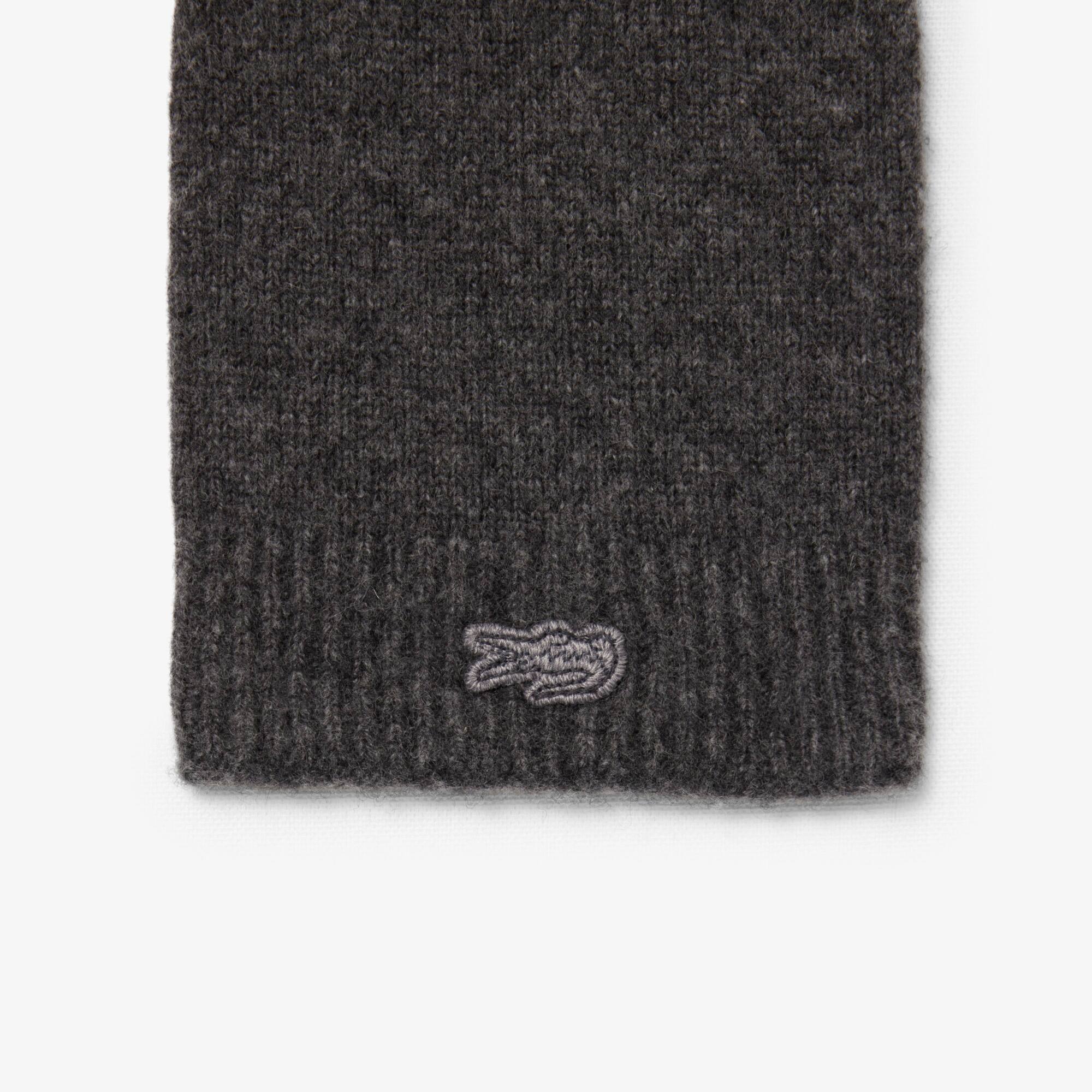 Thumbnail - Lacoste Nahtlose Wollhandschuhe - Heidekraut Grau Size S/M