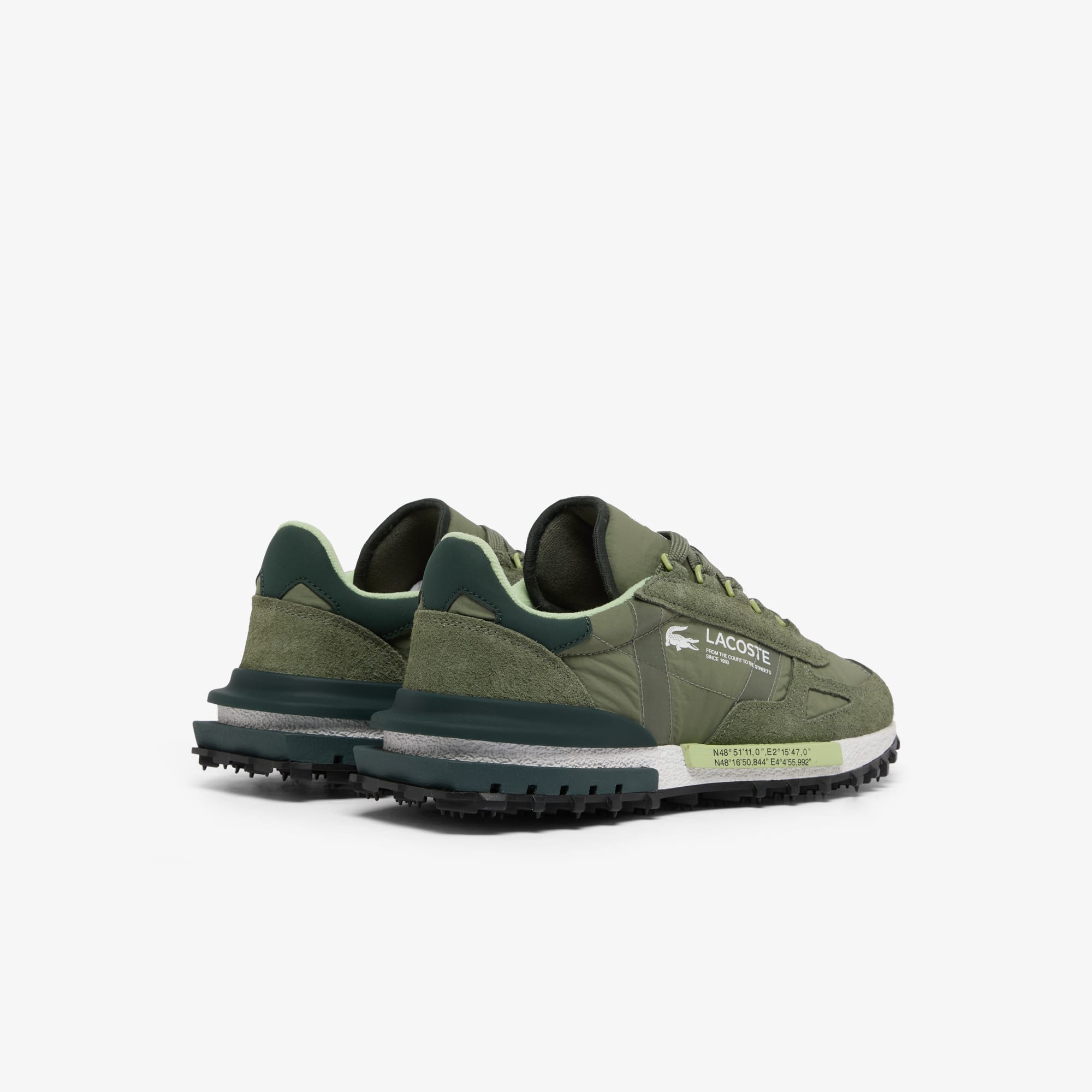 Thumbnail - Lacoste Herren-Sneakers Elite Active - KHK/WHT Size 44.5