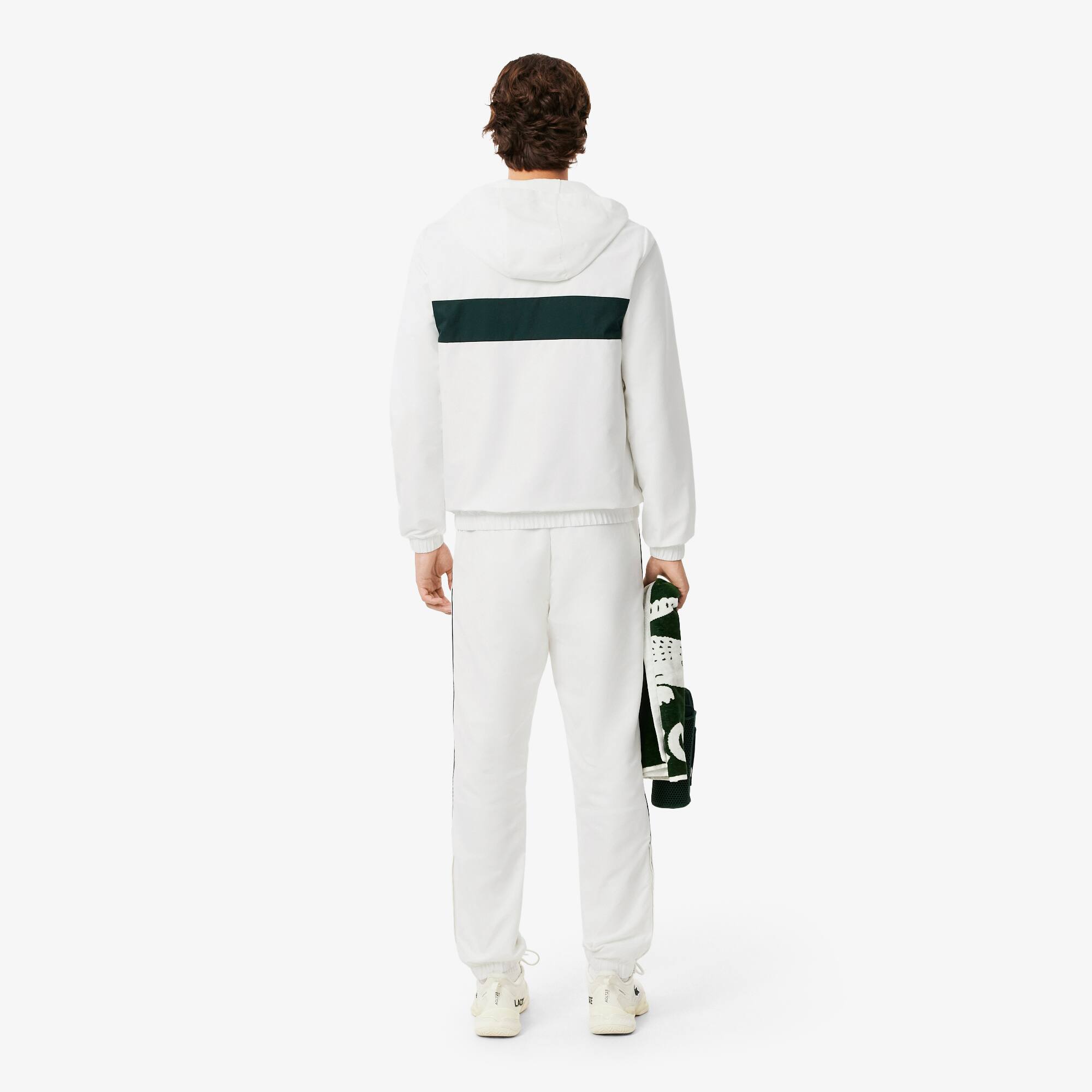 Thumbnail - Lacoste Sport-Trainingsanzug mit Badge - Weiß / Grün Size XXL