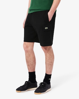 Cargo-Shorts aus Baumwollfleece
