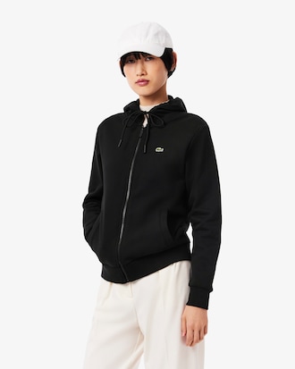 Fleece-Hoodie mit Reißverschluss