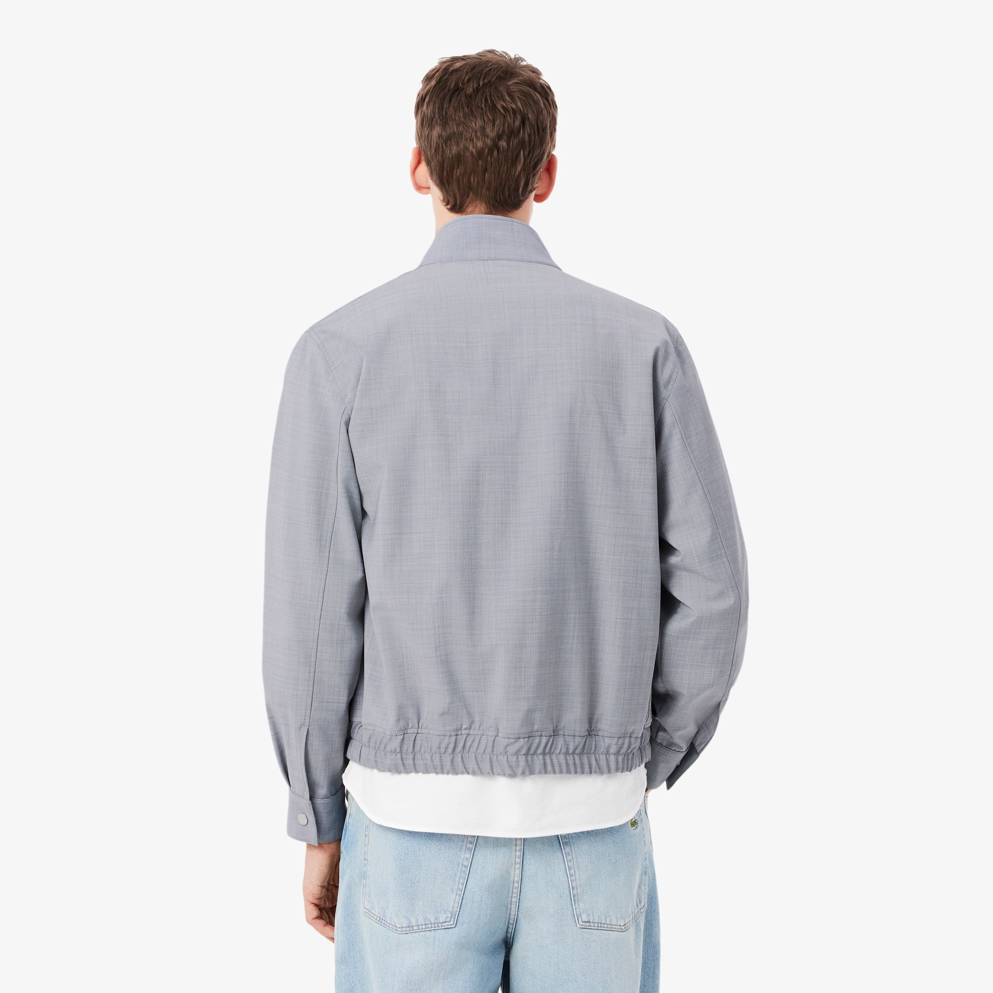 Thumbnail - Lacoste Harrington-Jacke aus Twill-Wollmischgewebe - Hellgrau Size 54 - L