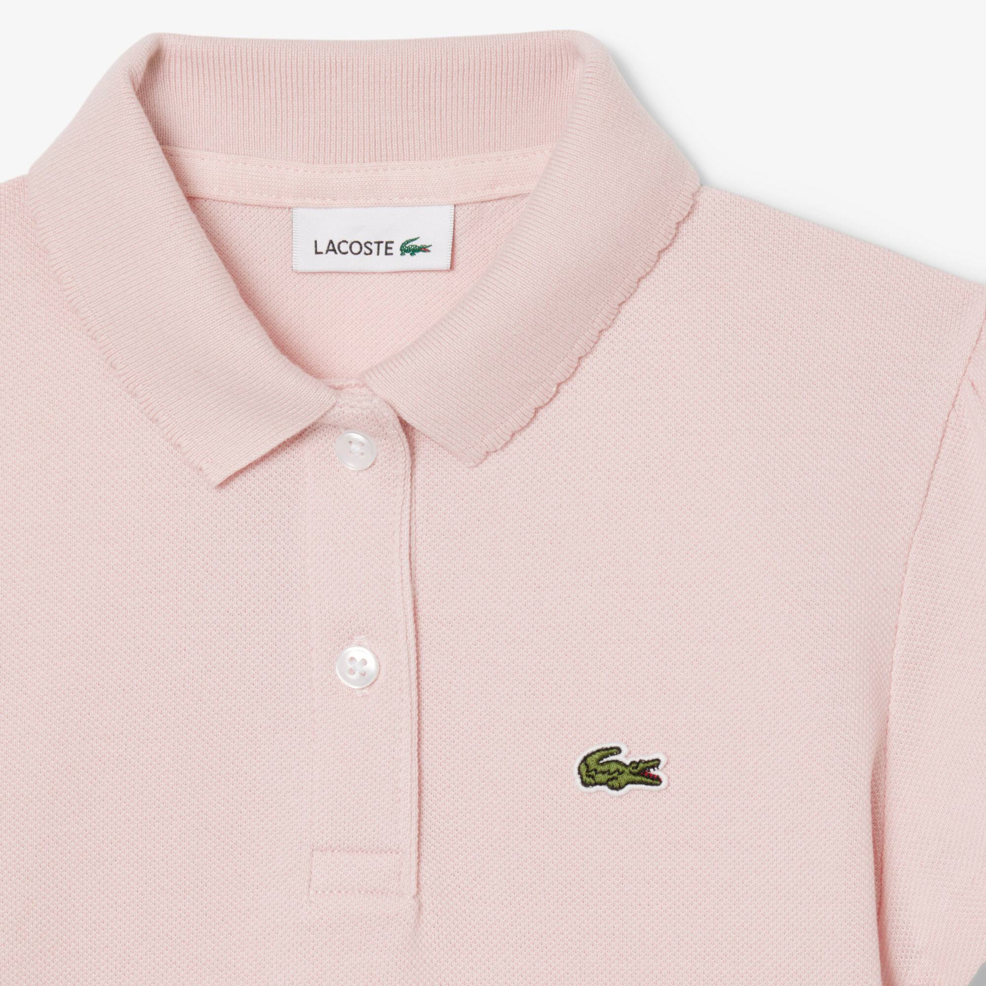 Thumbnail - Lacoste Polohemd aus Piqué mit gewelltem Kragen - Hellrosa Size 11 - 14A