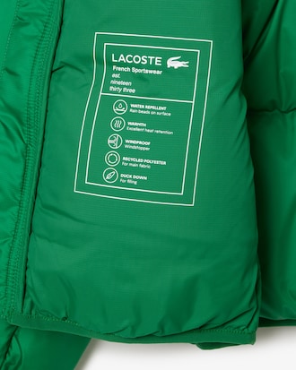 Kure, wasserabweisende Pufferjacke mit Kapuze