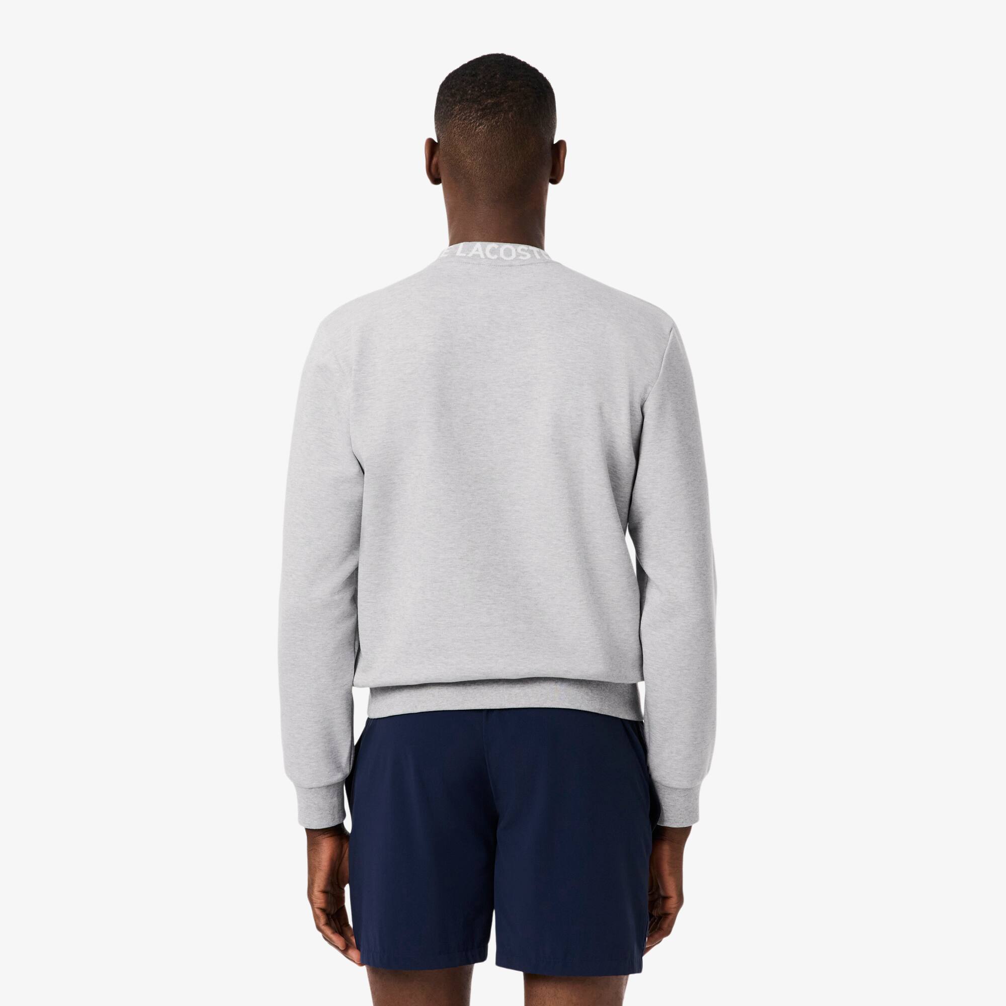 Thumbnail - Lacoste Sweatshirt aus Jersey mit Jacquard-Branding - Heidekraut Grau Size XS