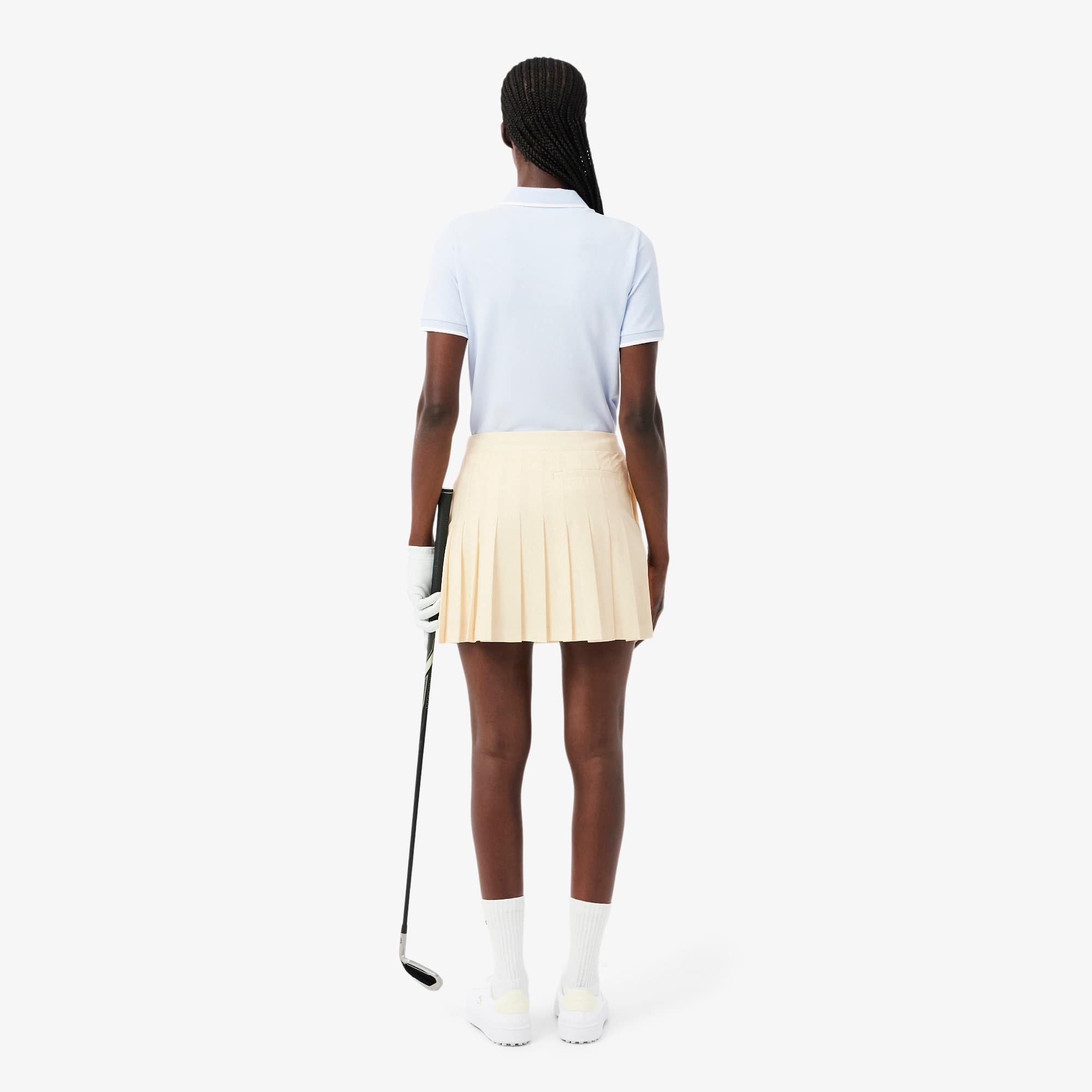 Thumbnail - Lacoste Golfrock mit Futter und Ultra Dry-Technologie - Beige / Blanc / Beige Size 44
