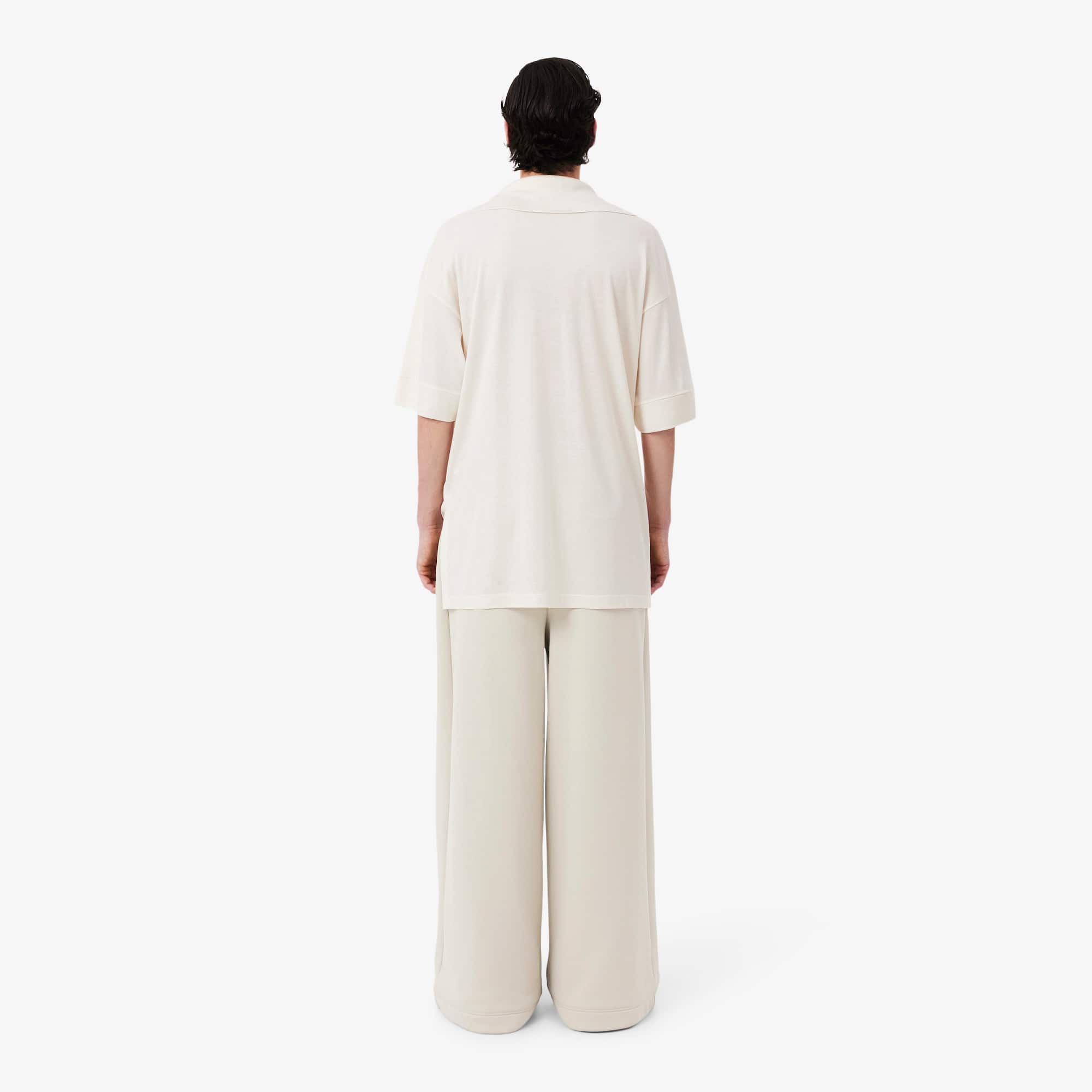 Thumbnail - Lacoste Jogginghose Runway aus Satin - Beige Size S