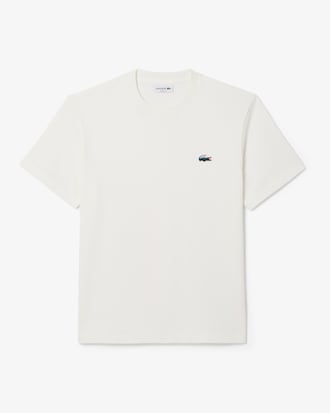 T-Shirt aus schwerem Jersey mit Krokodil und Landschaft