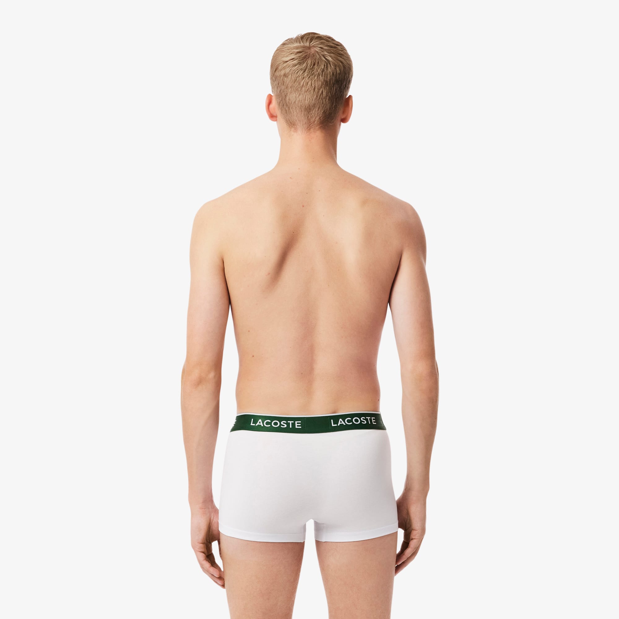 Thumbnail - Lacoste 3er-Pack Trunks aus Stretch-Baumwolle - Weiß Size XXL