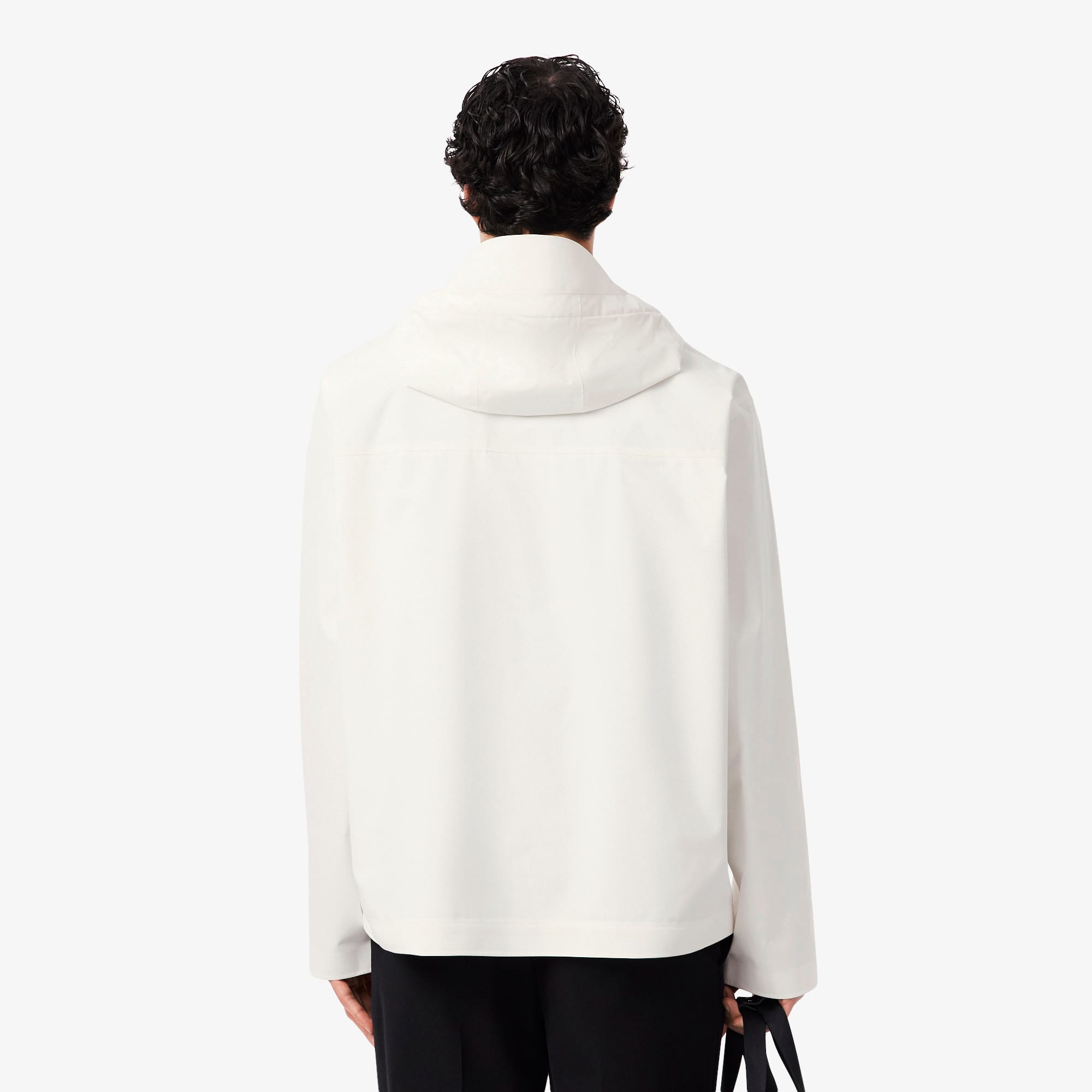 Thumbnail - Lacoste Wasserabweisende, technische Popover-Jacke - Weiß Size 50 - M