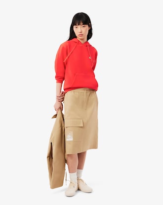 Relaxed Fit-Hoodie aus Piqué