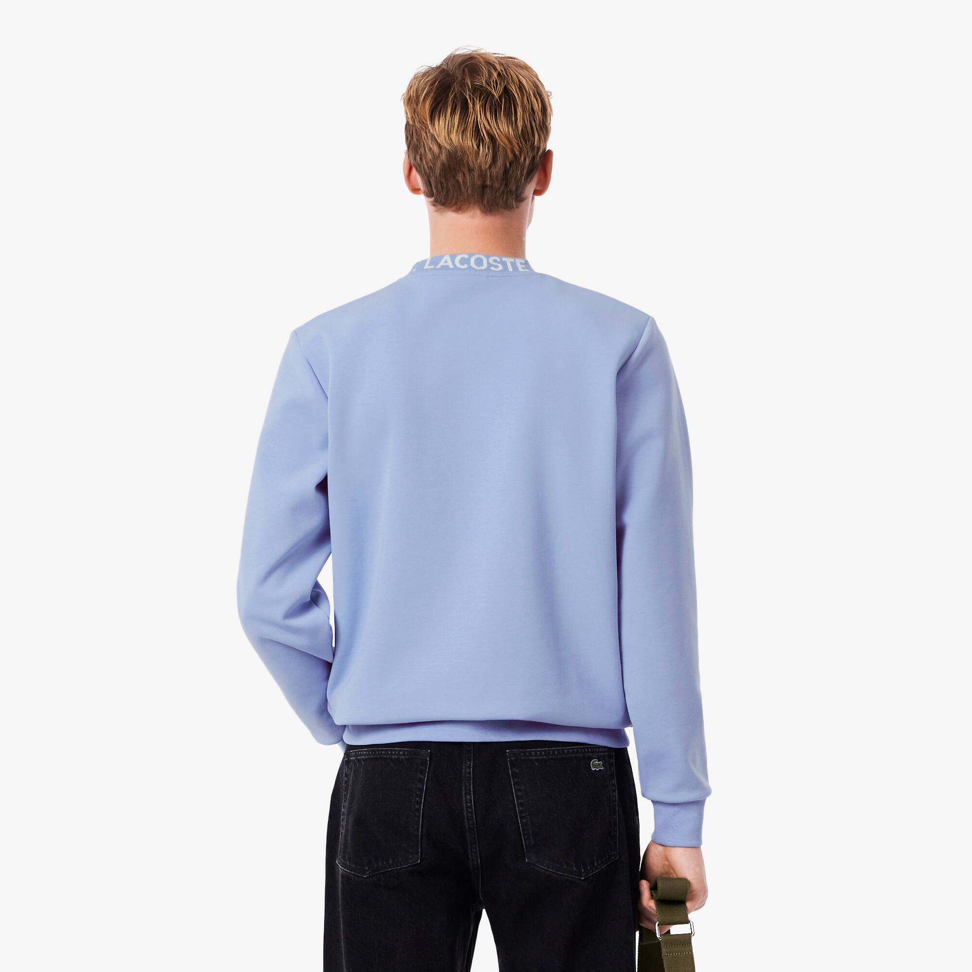 Thumbnail - Lacoste Sweatshirt aus Jersey mit Jacquard-Branding - Lila Size L