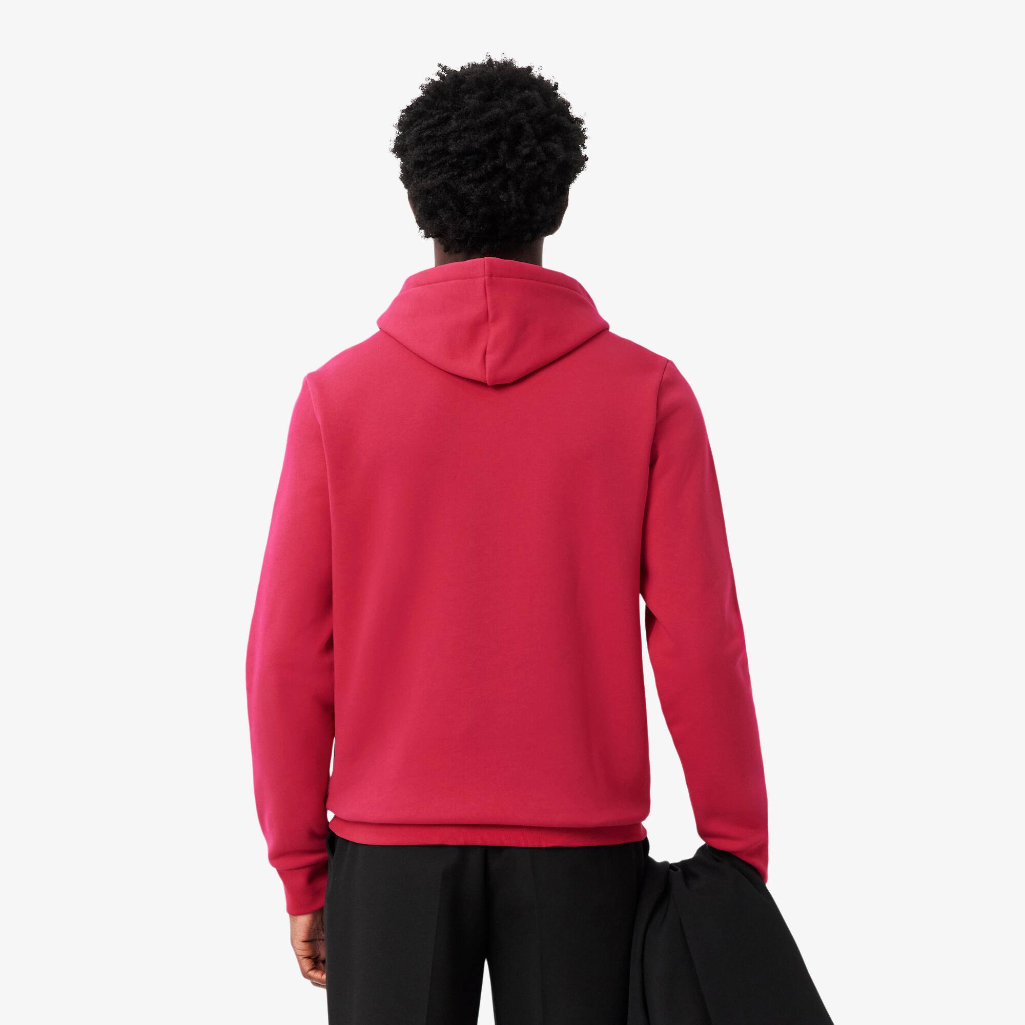 Thumbnail - Lacoste Fleece-Hoodie - Rosa Size L