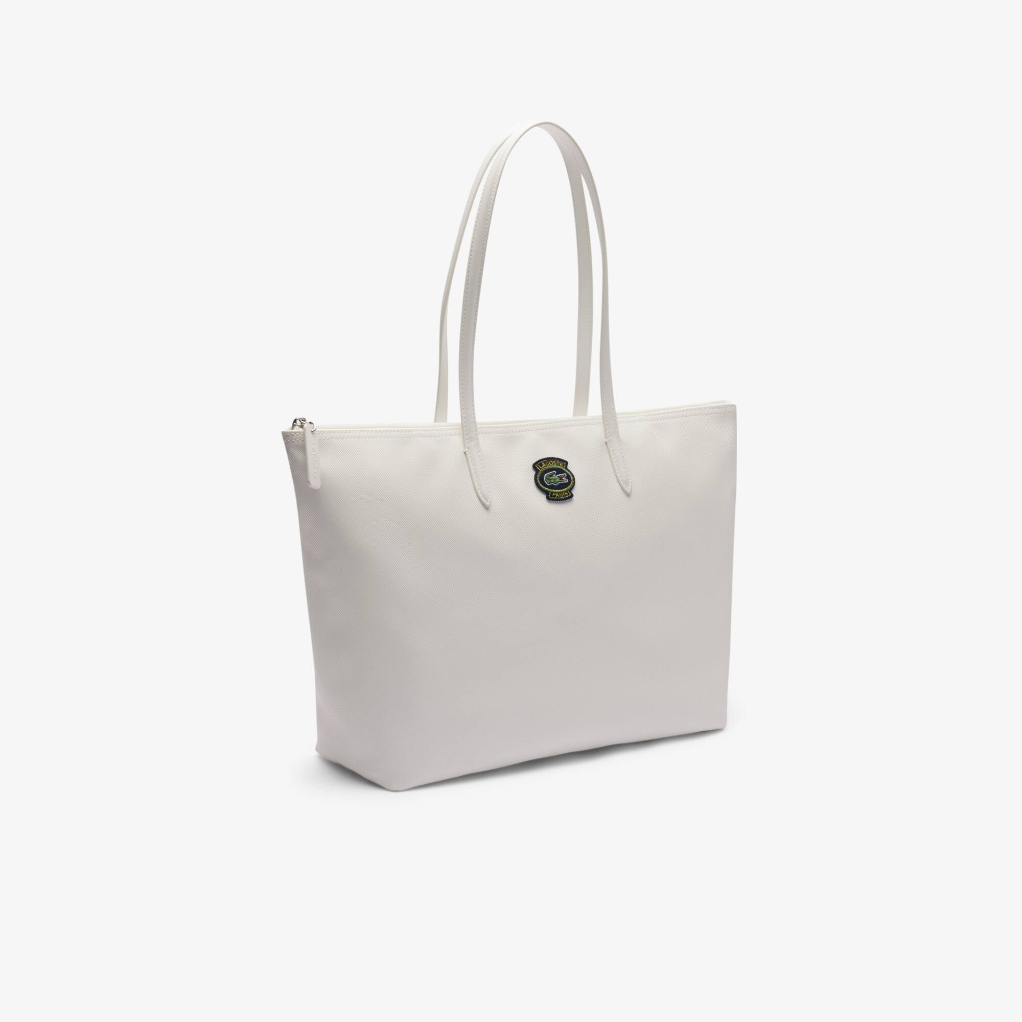 Thumbnail - Lacoste Große Tote L.12.12 Concept - BADGE GOLF FARINE Size One Size
