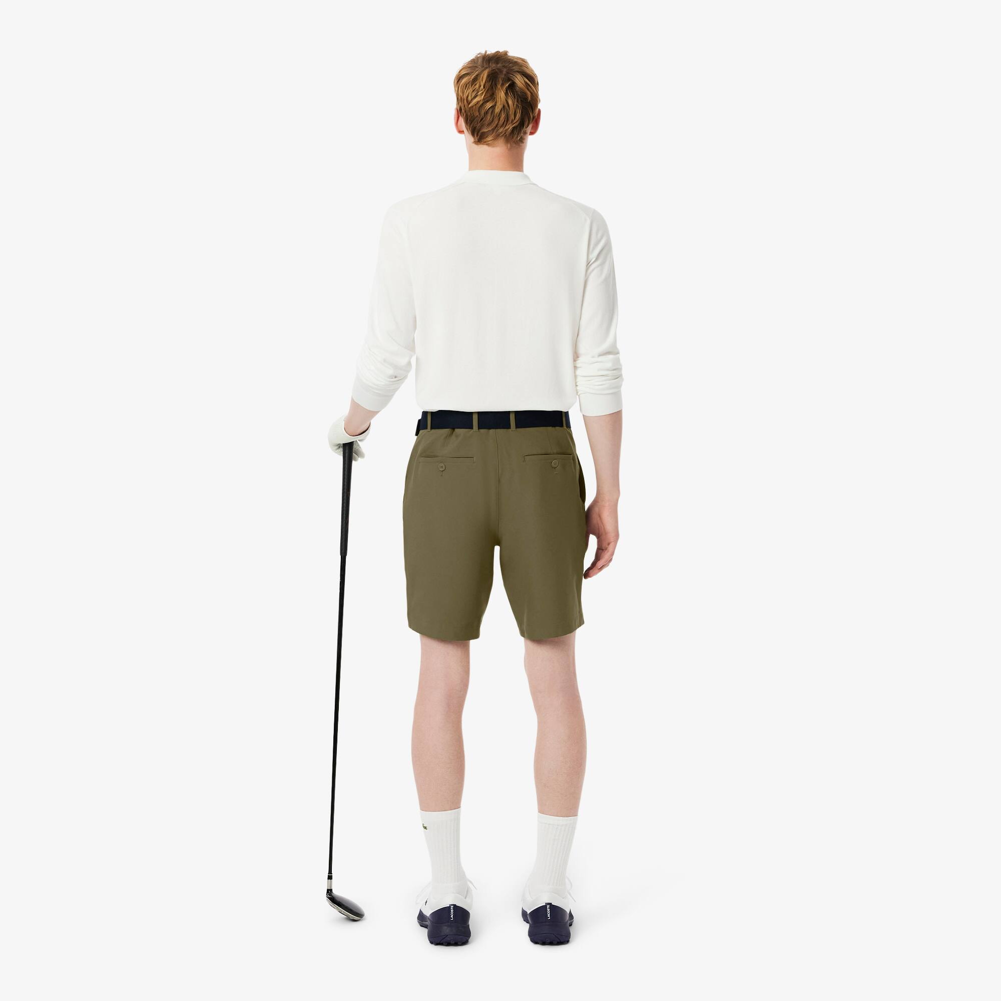 Thumbnail - Lacoste Ultra Dry-Golfshorts - Khaki Grün Size 50