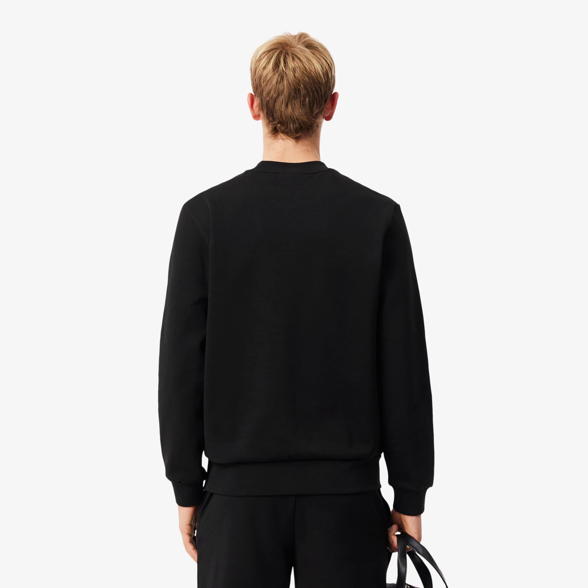 Thumbnail - Lacoste Sweatshirt aus Fleece mit Rundhalsausschnitt - Schwarz Size 4XL