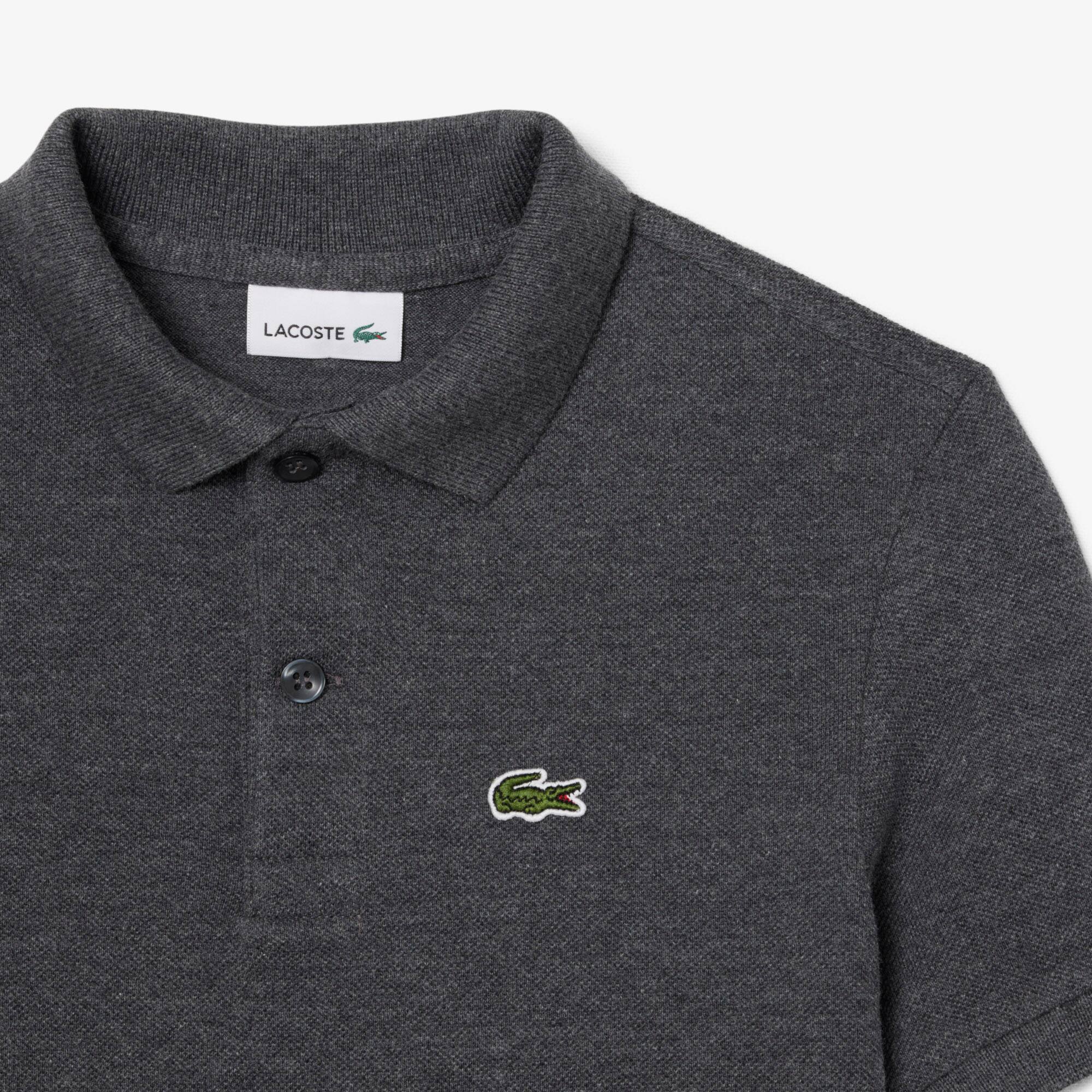 Thumbnail - Lacoste Polohemd aus Petit Piqué - Heidekraut Grau Size 10 - 12A