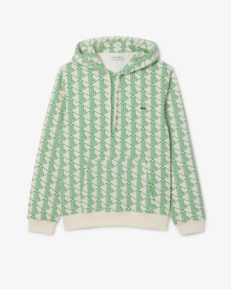 Fleece-Hoodie mit Monogramm