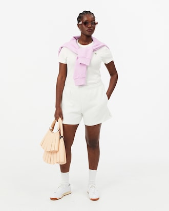 Slim Fit-T-Shirt aus gerippter Baumwolle