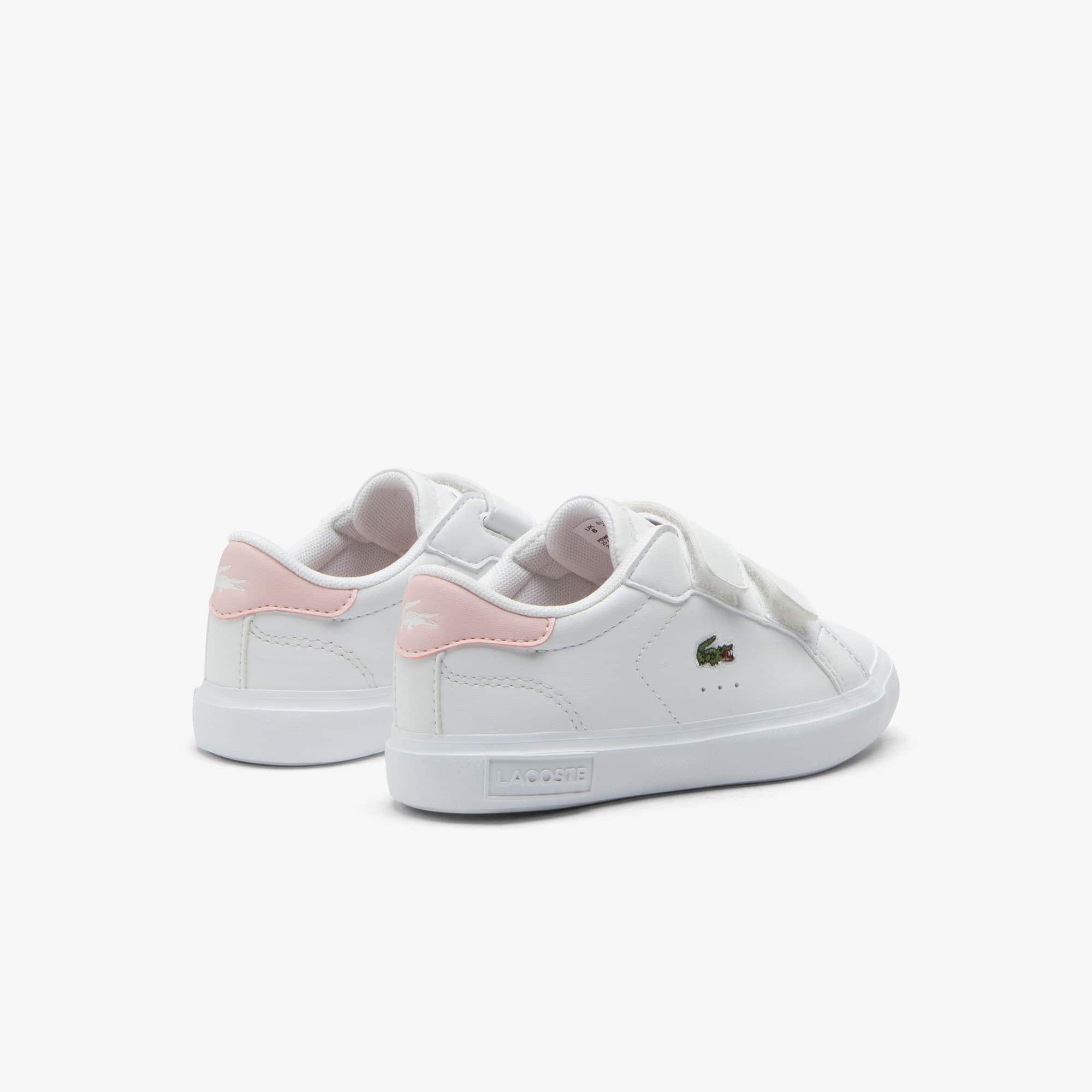 Thumbnail - Lacoste Baby-Sneakers Powercourt - WHITE/LIGHT PINK Size 20.5