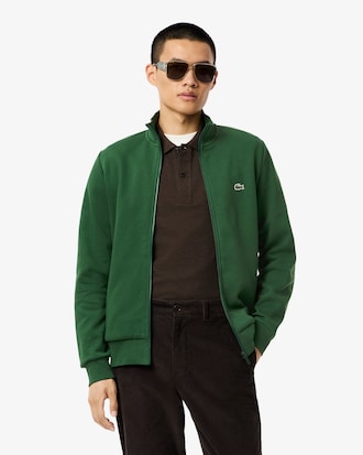 Sweatshirt aus Fleece mit hohem Kragen und Reißverschluss