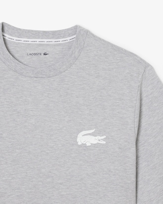 Loungewear-T-Shirt aus Baumwolle mit Krokodil-Druck