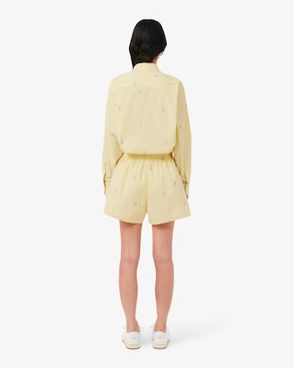 Boxershorts aus Jacquard und Baumwollpopeline   